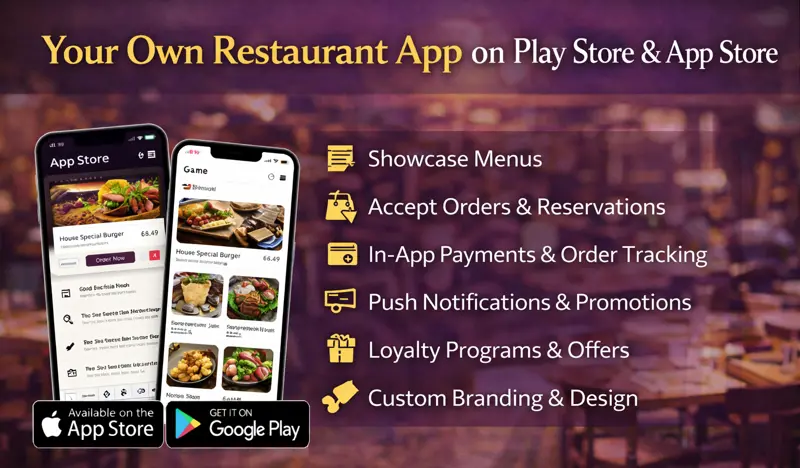 🍽 Your Own Restaurant App on Play Store & Apple App Store